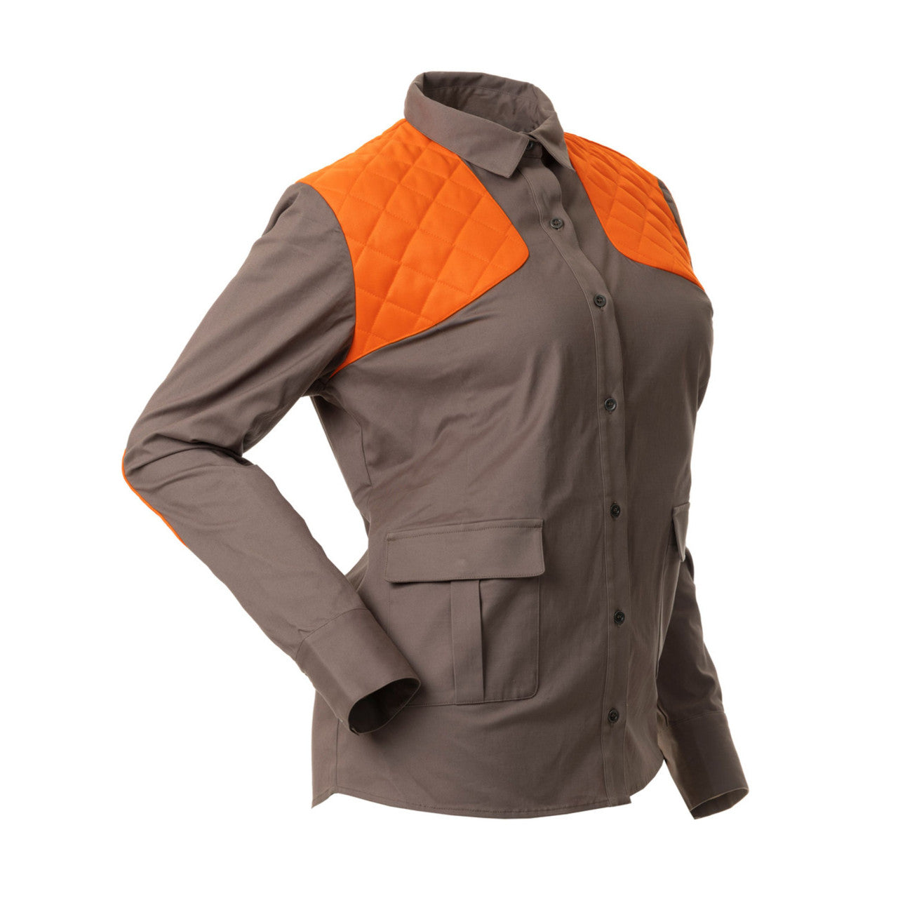 DSG Plus Size Upland Buttondown | Blaze Orange/Stone