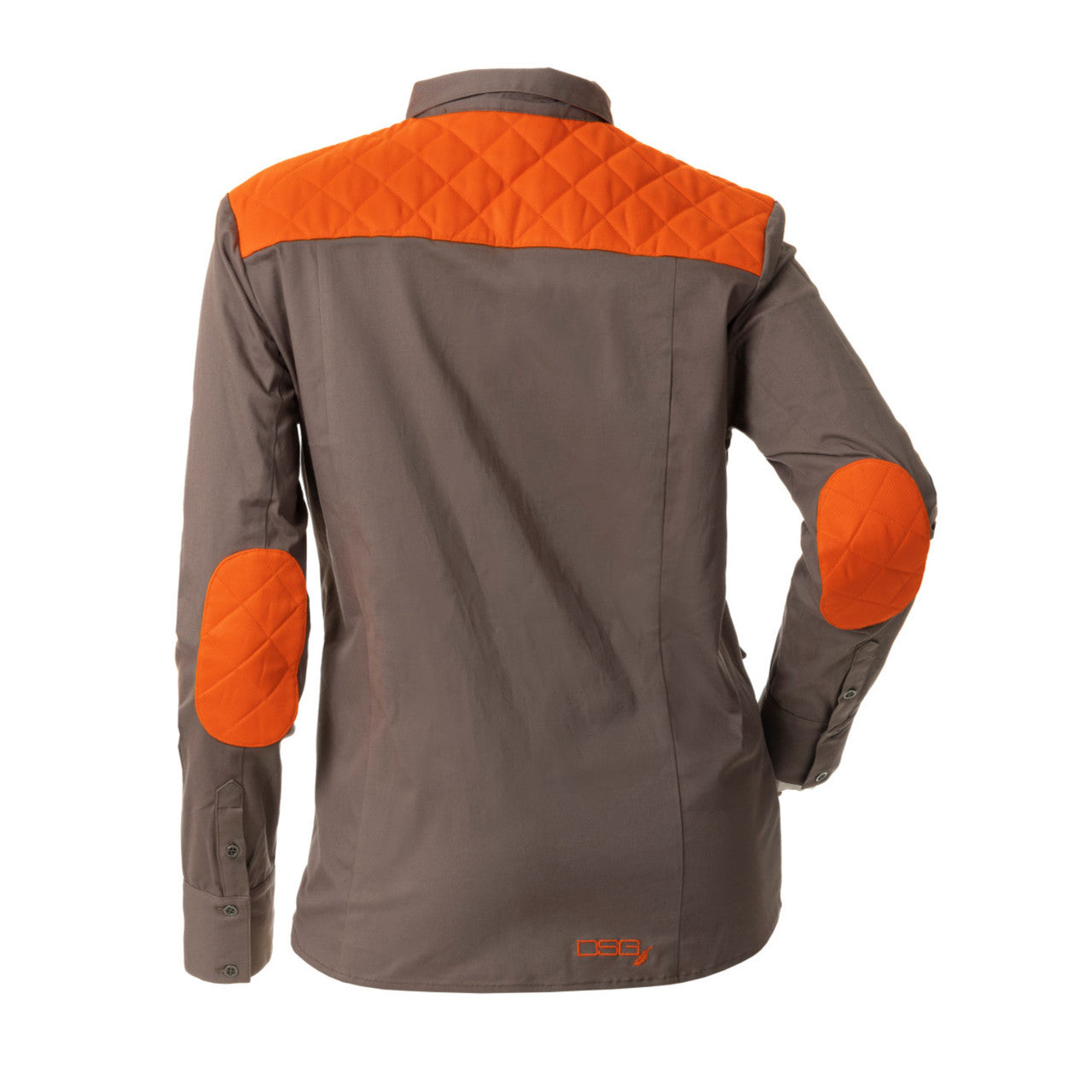 DSG Plus Size Upland Buttondown | Blaze Orange/Stone