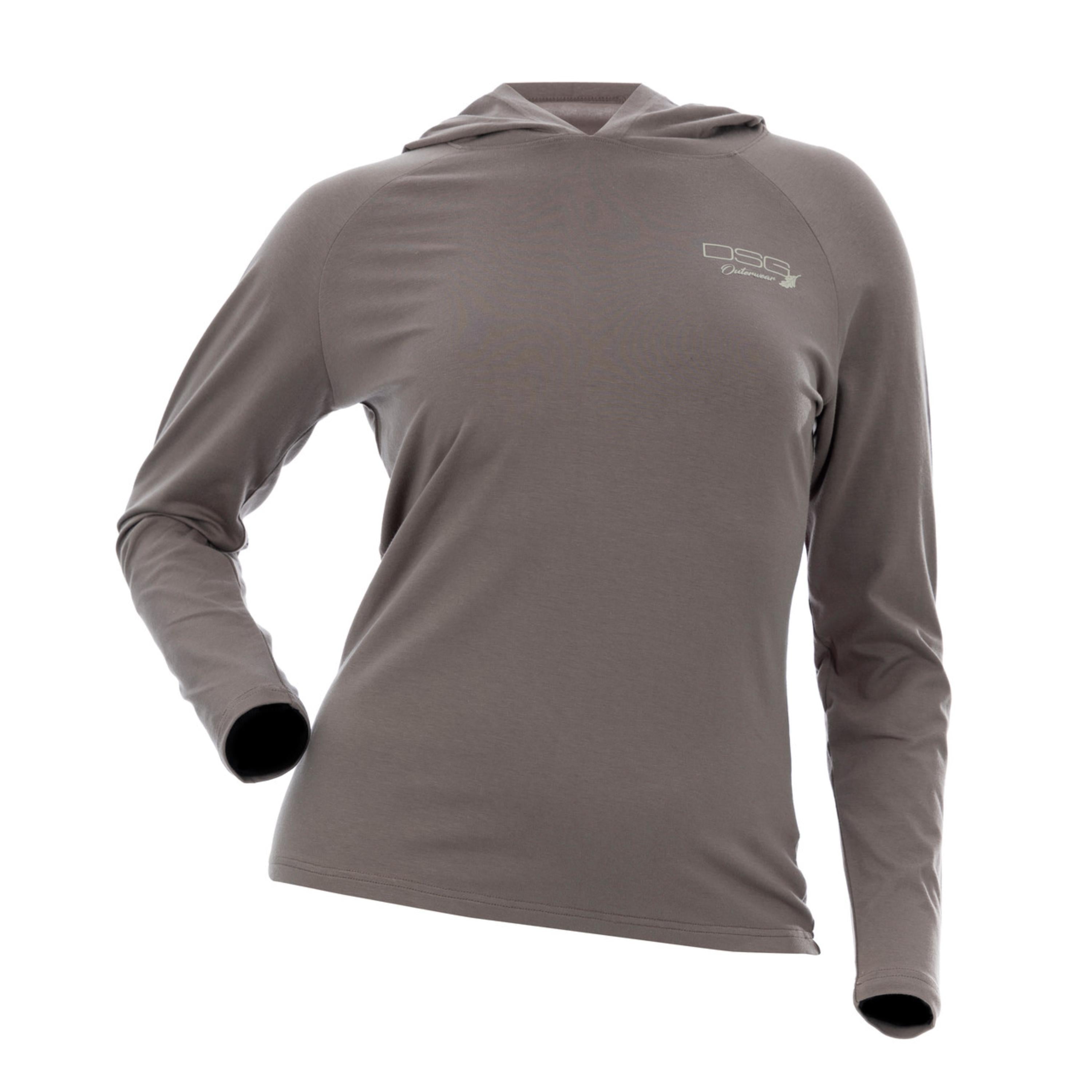 DSG Bamboo Plus Size Long Sleeve  UPF 30+ Hooded Shirt