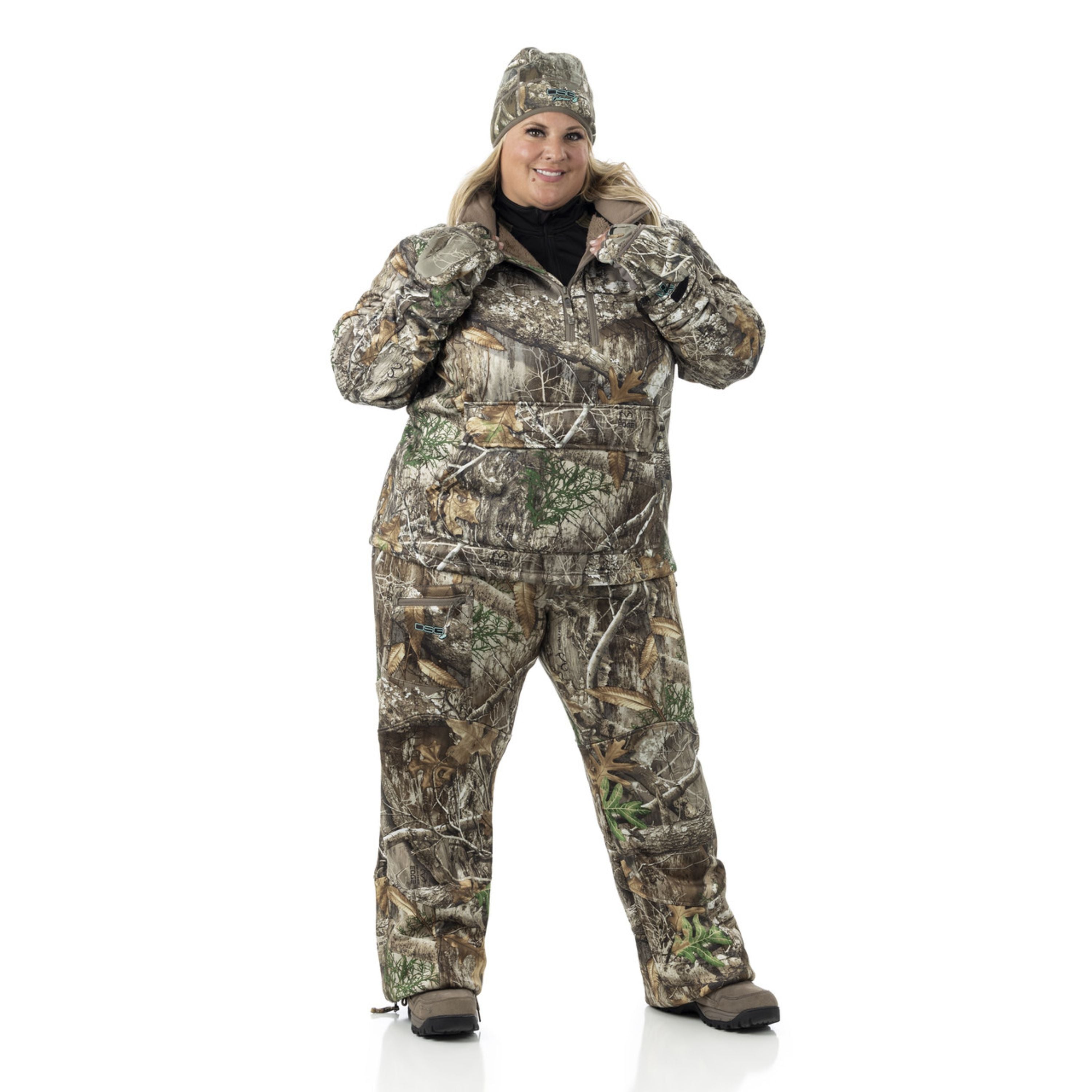 DSG Breanna 2.0 Plus Size Drop Seat Fleece Bib | Assorted Colors