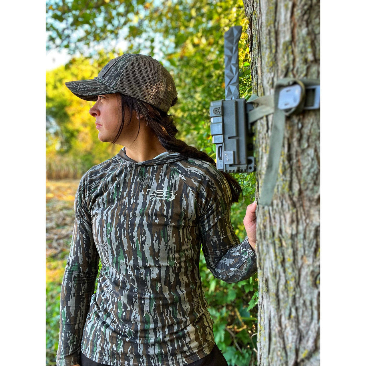 DSG Bamboo Plus Size Long Sleeve  UPF 30+ Hooded Shirt