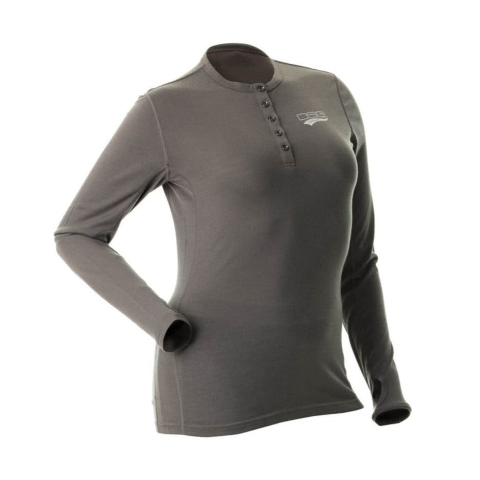 DSG Merino Wool Plus Size Base Layer Shirt | Grey