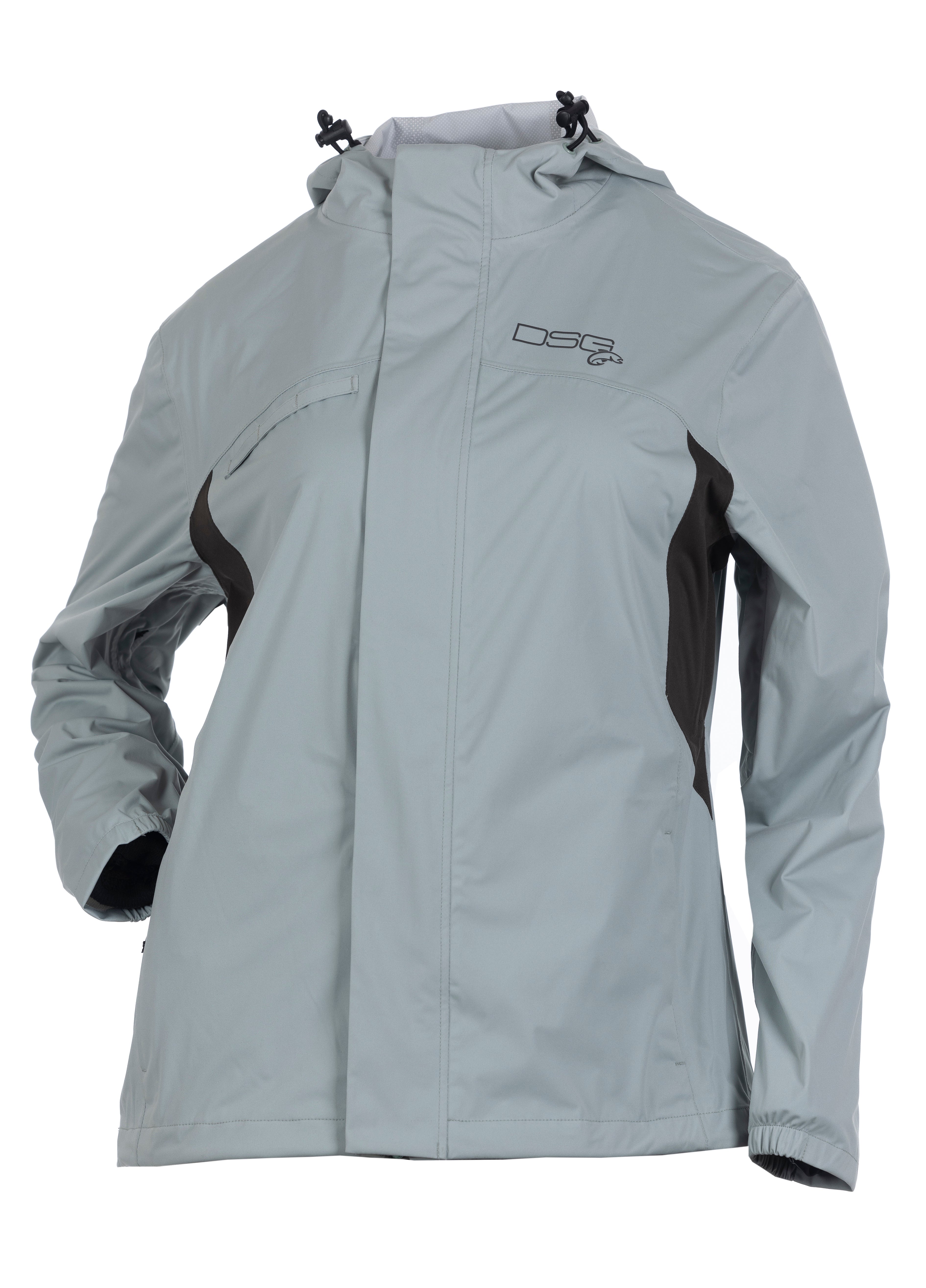 DSG Journey Plus Size Rain Jacket product shot in lichen front view with right arm on hip