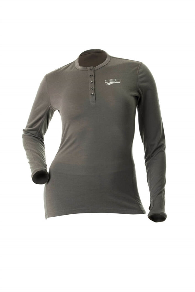 DSG Merino Wool Plus Size Base Layer Shirt | Grey 