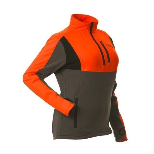 DSG Plus Size Upland Performance Fleece | Blaze Orange/Stone - Closeout