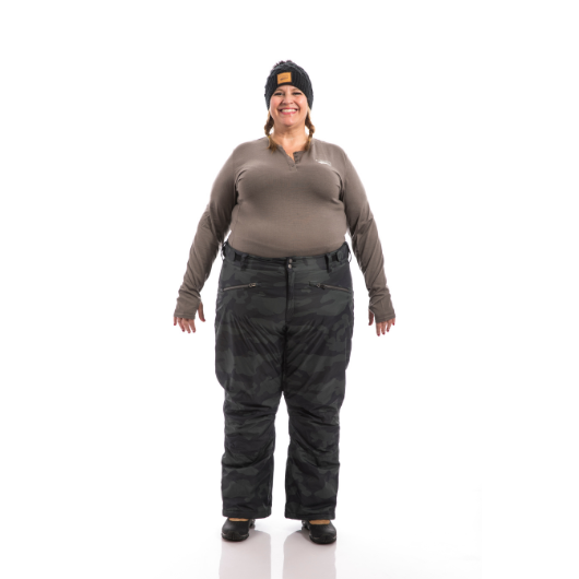 Statement Insulated Plus Size Snow Pants | Camo