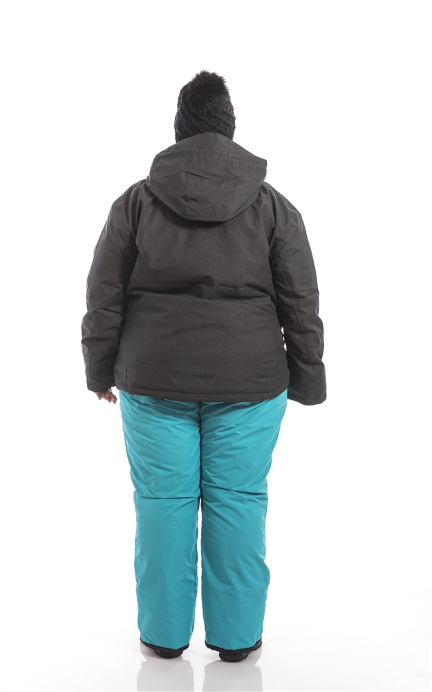 Pull On Plus Size Snow Pant | Teal