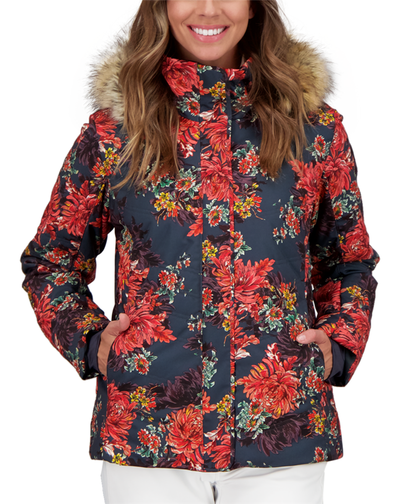 Obermeyer Tuscany II Plus Size Jacket in Sunset Floral on body front view