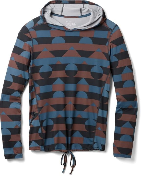 Product view of Mountain Hardwear Crater Lake Plus Size LS Hoody in Blue Quartz