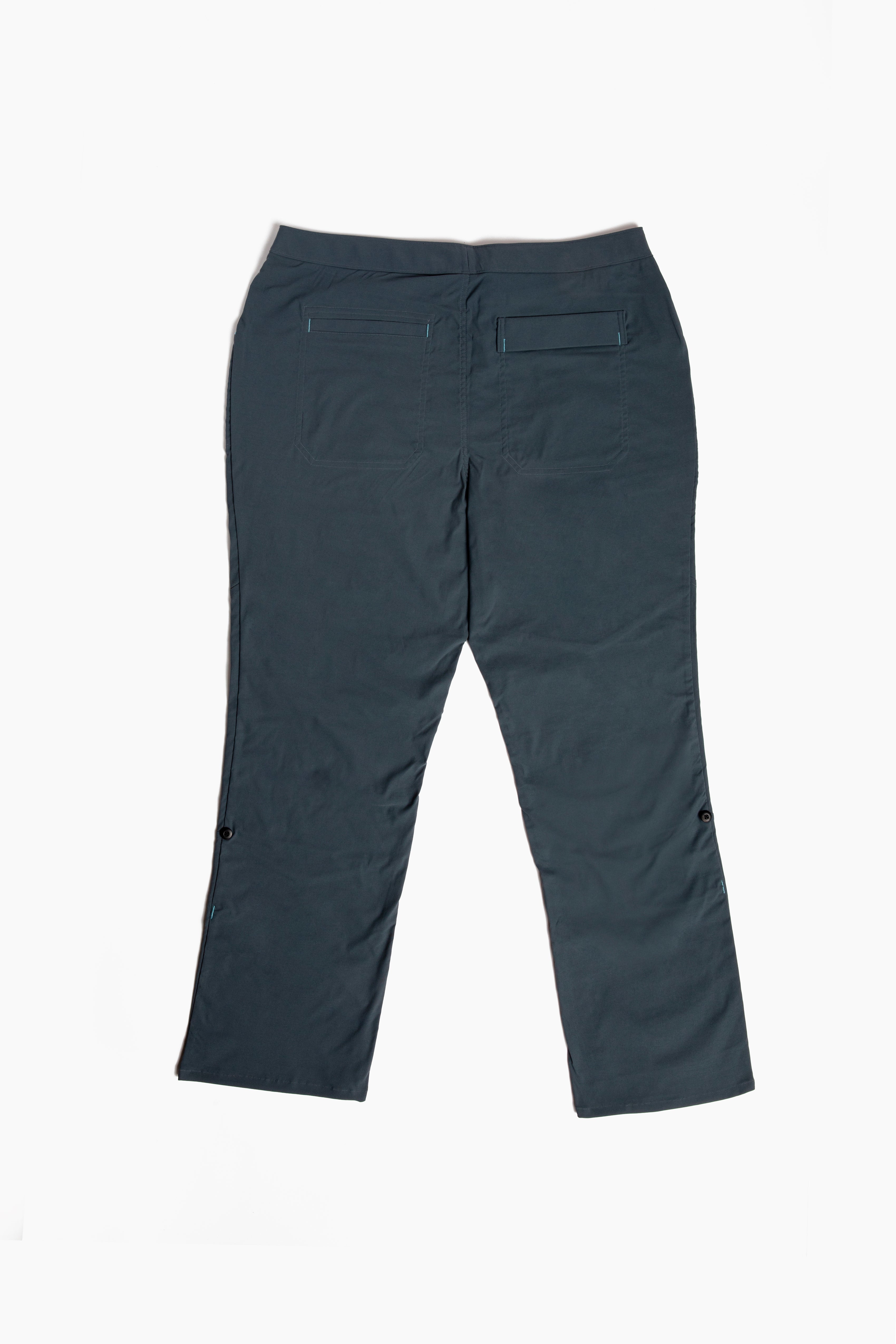 Flat Lay of Alpine Parrot Ponderosa Pants in slate gray