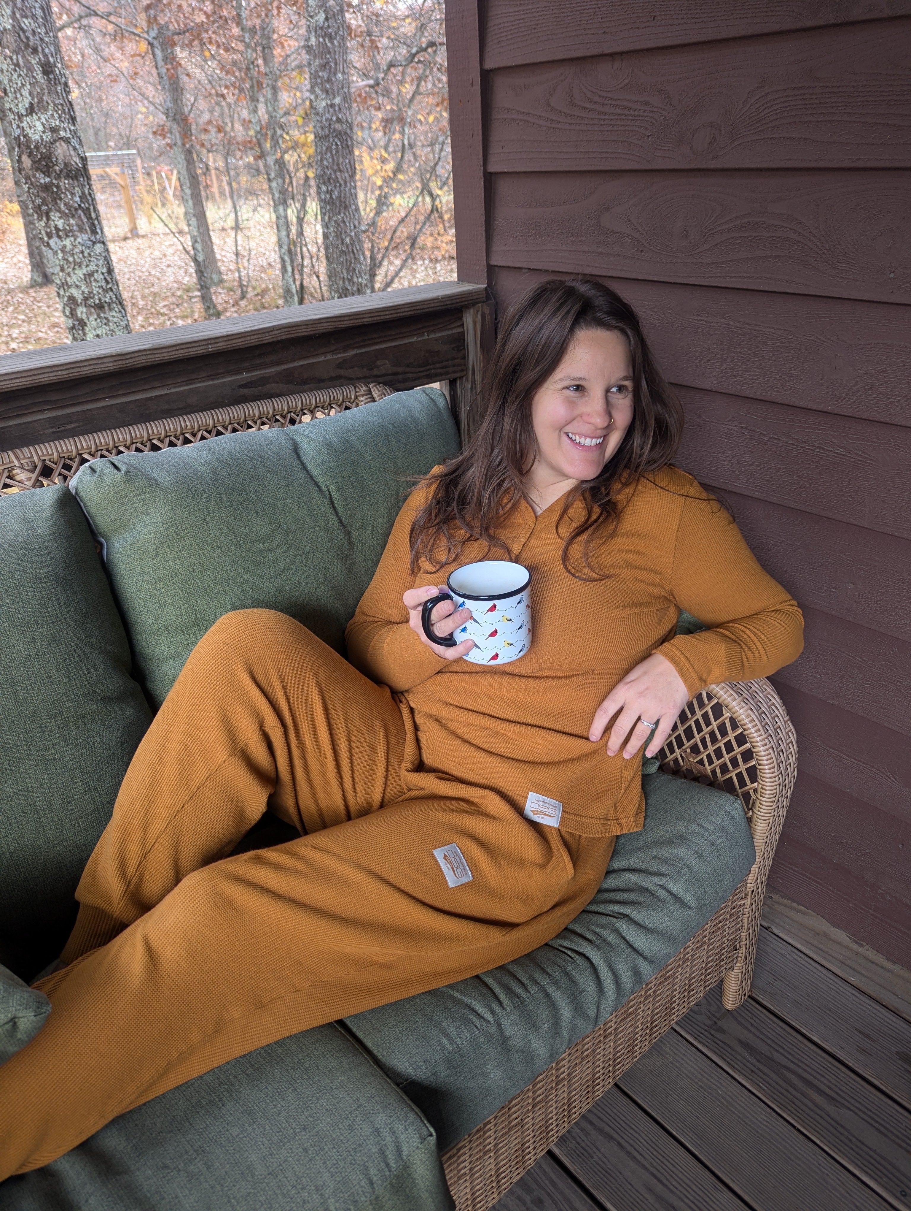 Cozy Plus Size Waffle Jogger