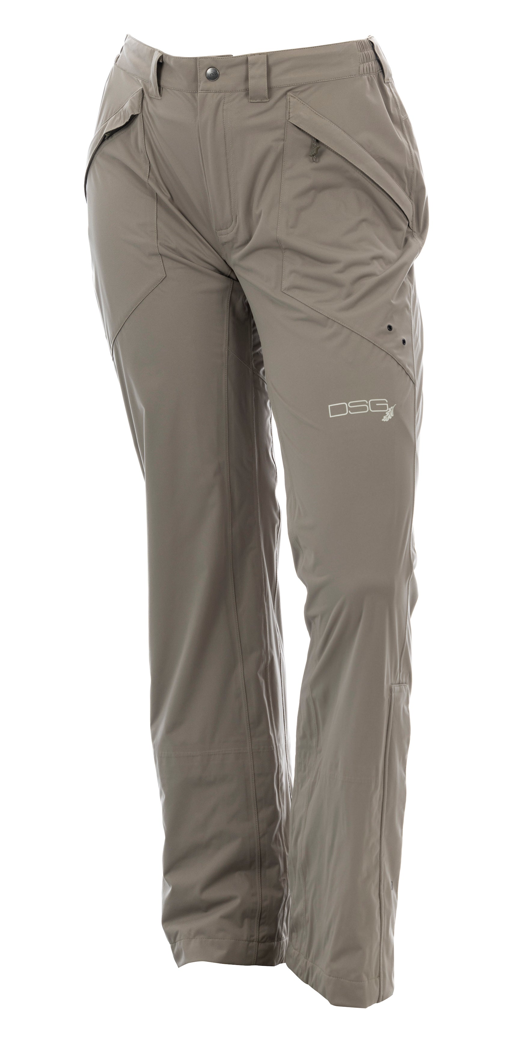 DSG Nova Plus Size Rain Pant in linchen front view