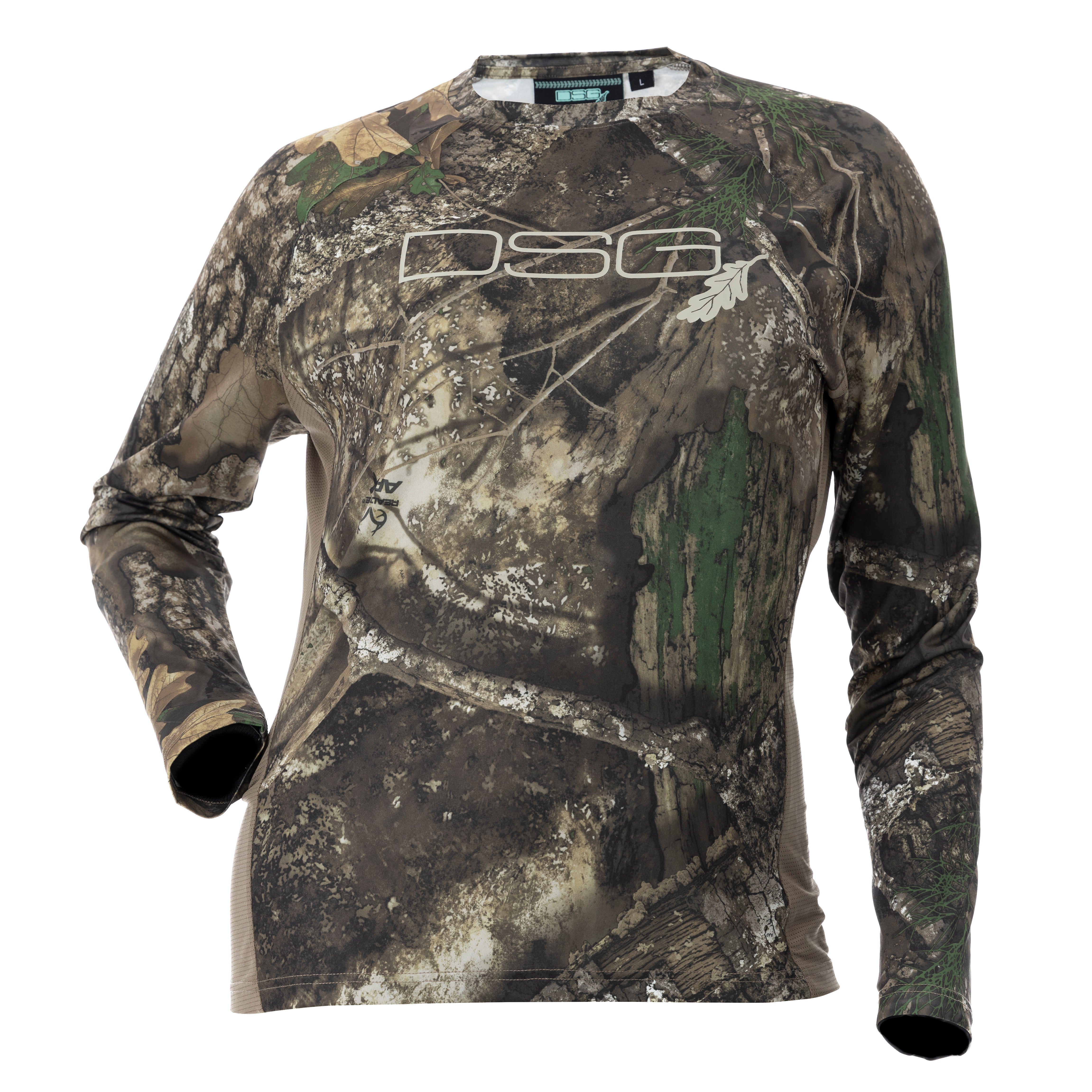 DSG LS Plus Size Ultra Lightweight UPF 50 Camo Tech Shirt | Assorted Colors