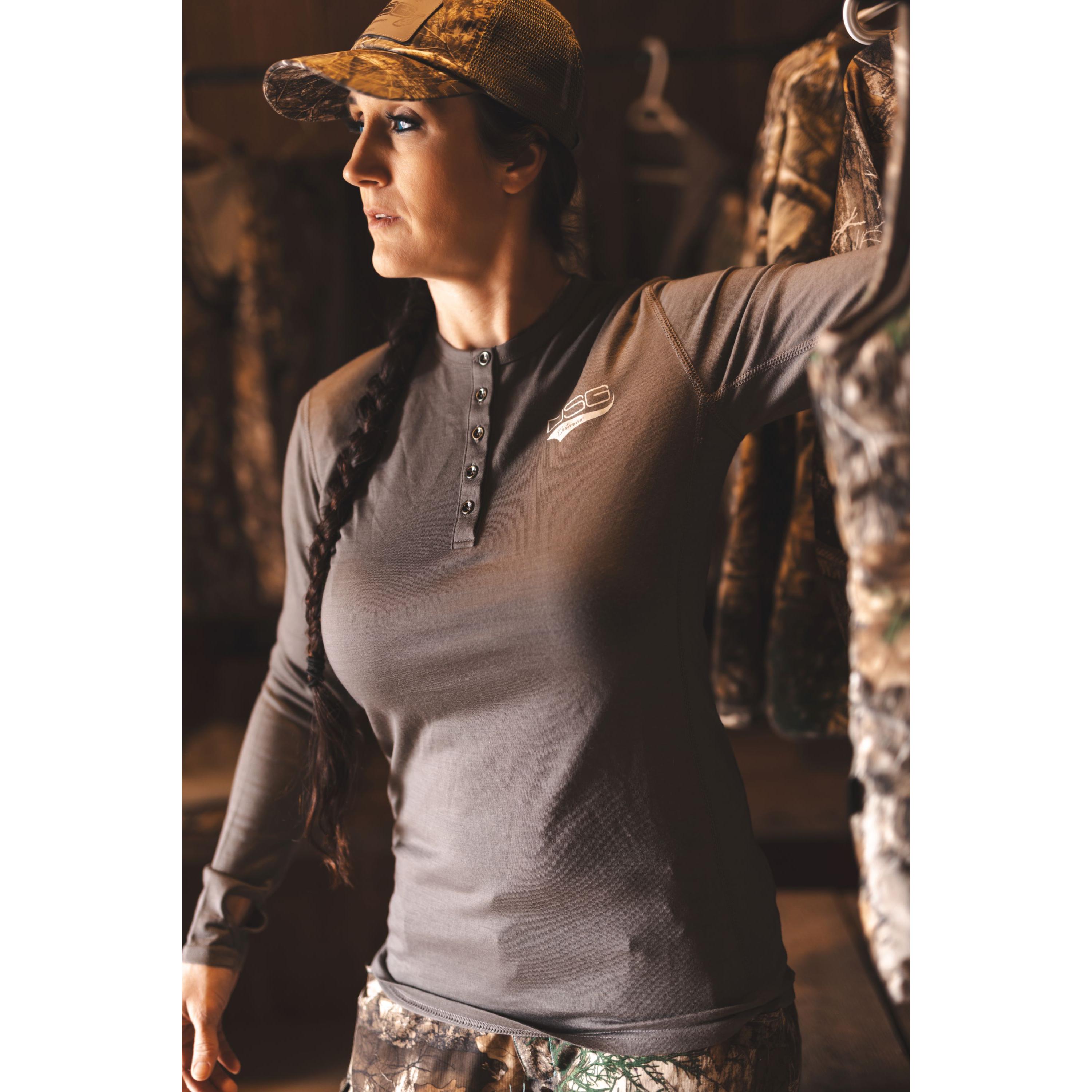 DSG Merino Wool Plus Size Base Layer Shirt | Grey