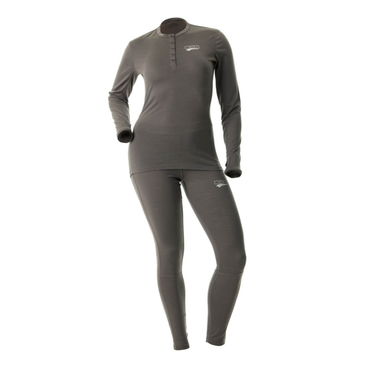 DSG Merino Wool Plus Size Base Layer Shirt | Grey