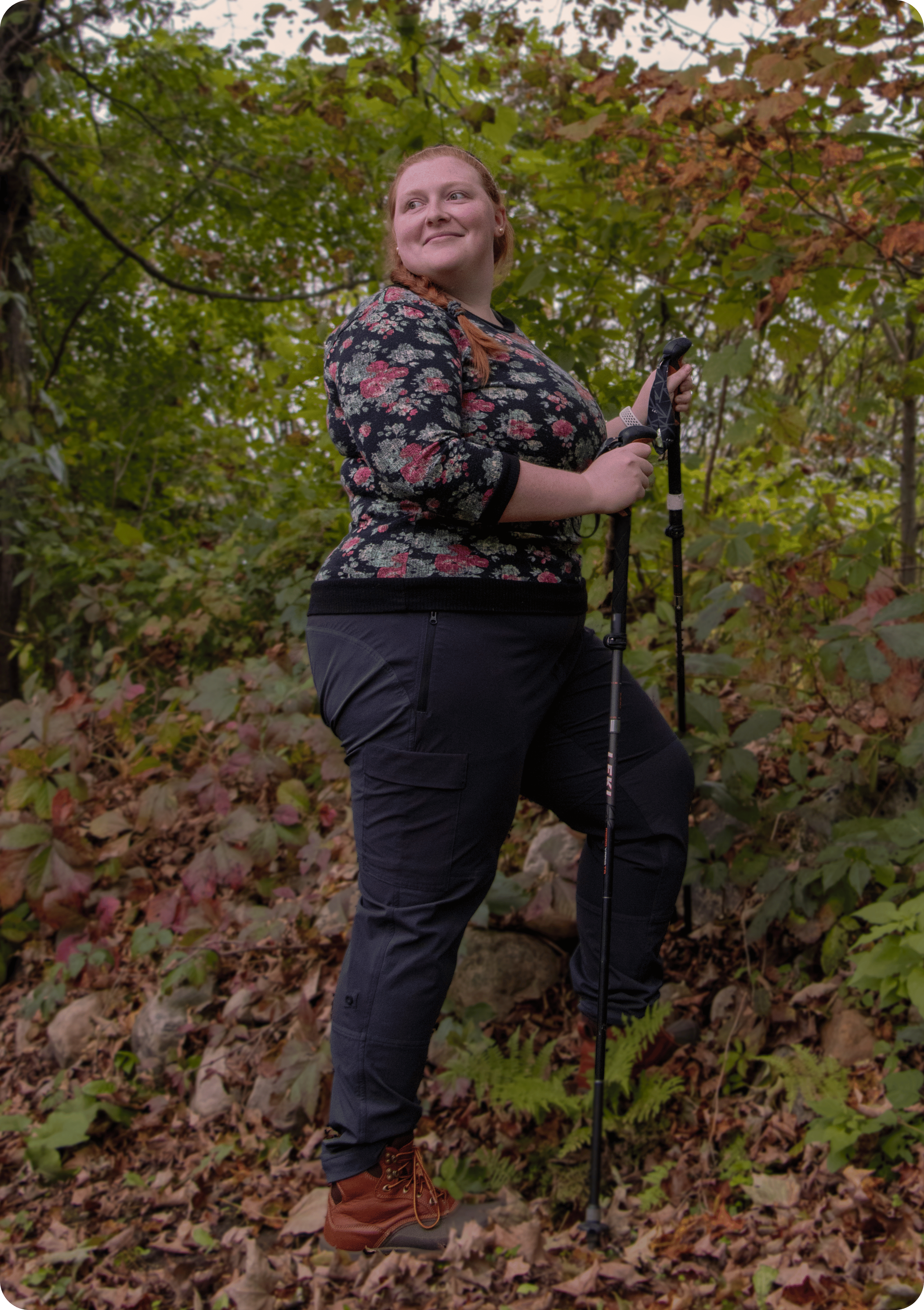 Plus SIze Hiking Pants | Brecken - Outie