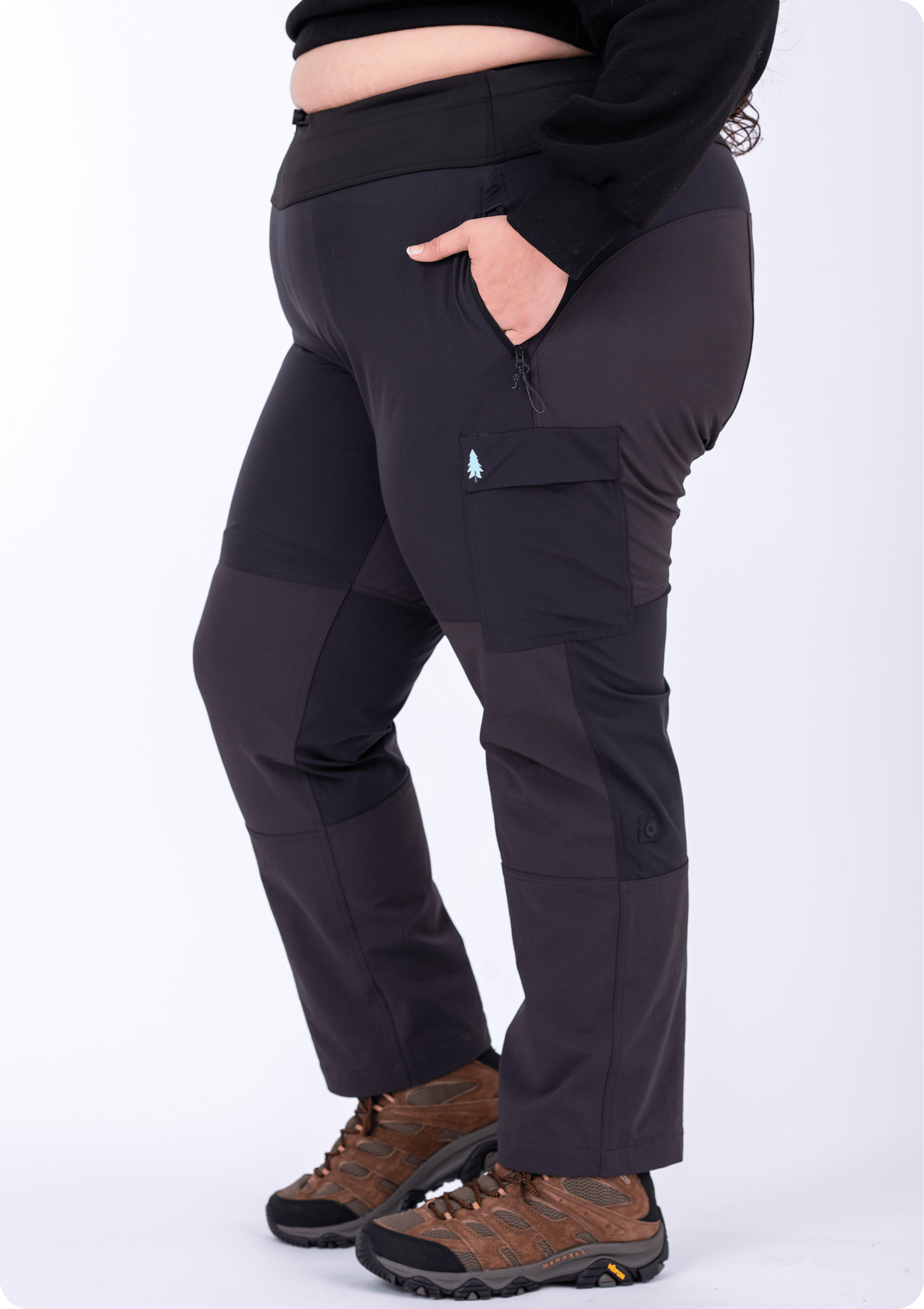 Plus SIze Hiking Pants | Brecken - Outie