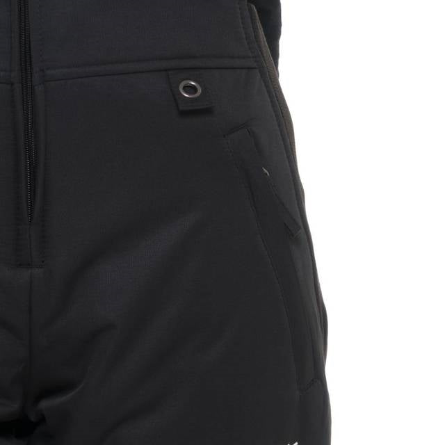 Close of  Arctix black snow bibs pocket