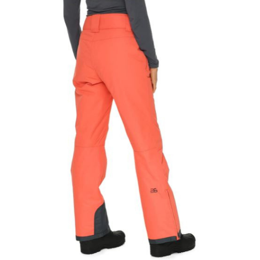 Side view of woman wearing Arctix Plus Size Snow Pants in Spice