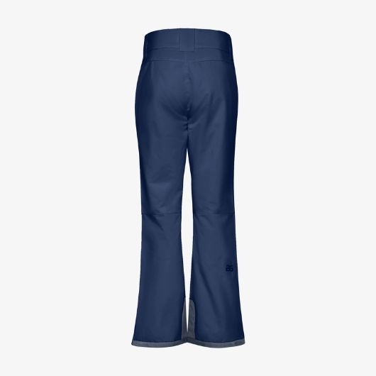 Back product view of woman wearing Arctix Plus Size Snow Pants in Blue Night