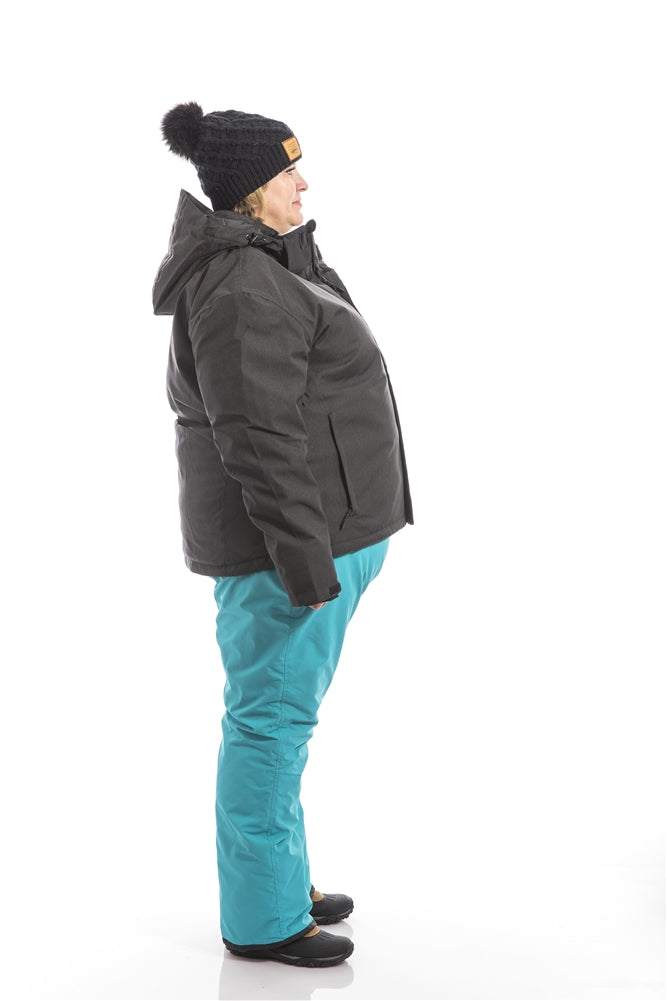Pull On Plus Size Snow Pant | Teal
