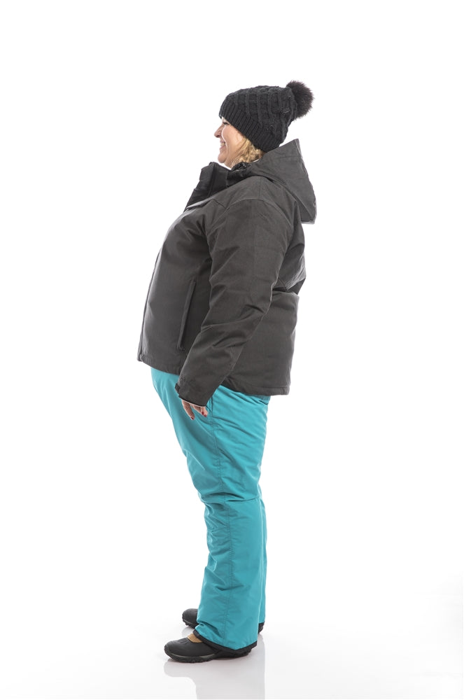 Pull On Plus Size Snow Pant | Teal