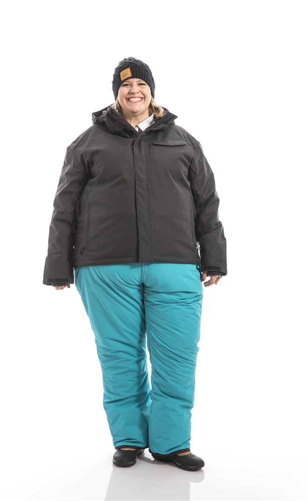 Pull On Plus Size Snow Pant | Teal