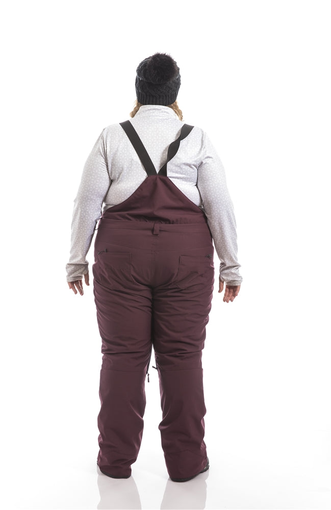 Groove Plus Size  Coveralls | Merlot and Black