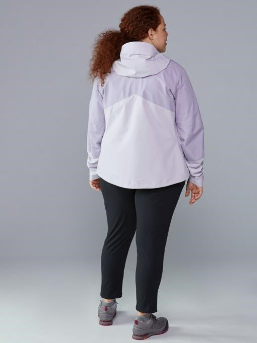 Back view of woman wearing Mountain Hardwear Plus Size Pants - Dynama/2 Ankle in black