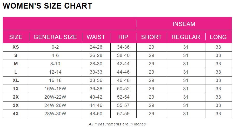Arctix size chart