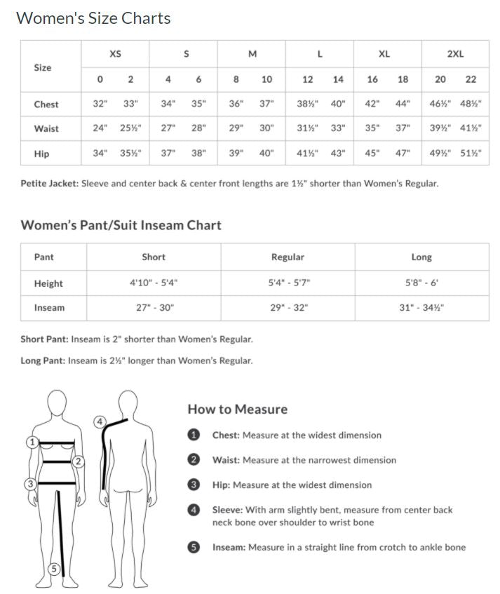 Obermeyer Size Chart